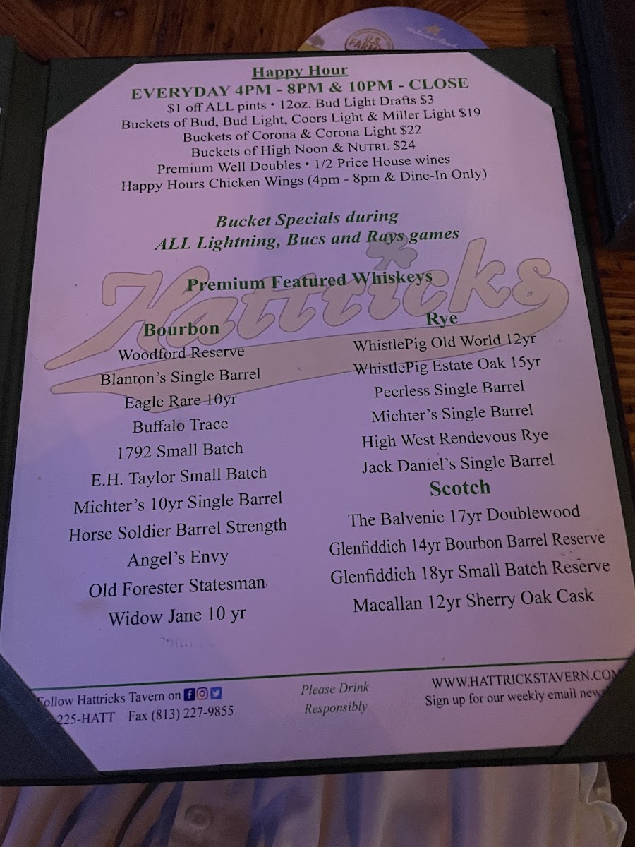 Hattricks Menu - Image 1