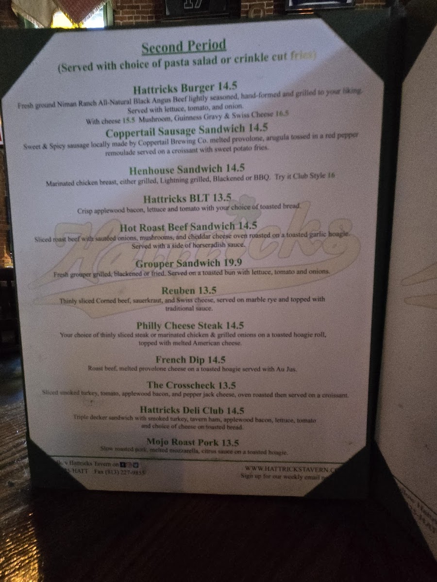 Hattricks Menu - Image 2